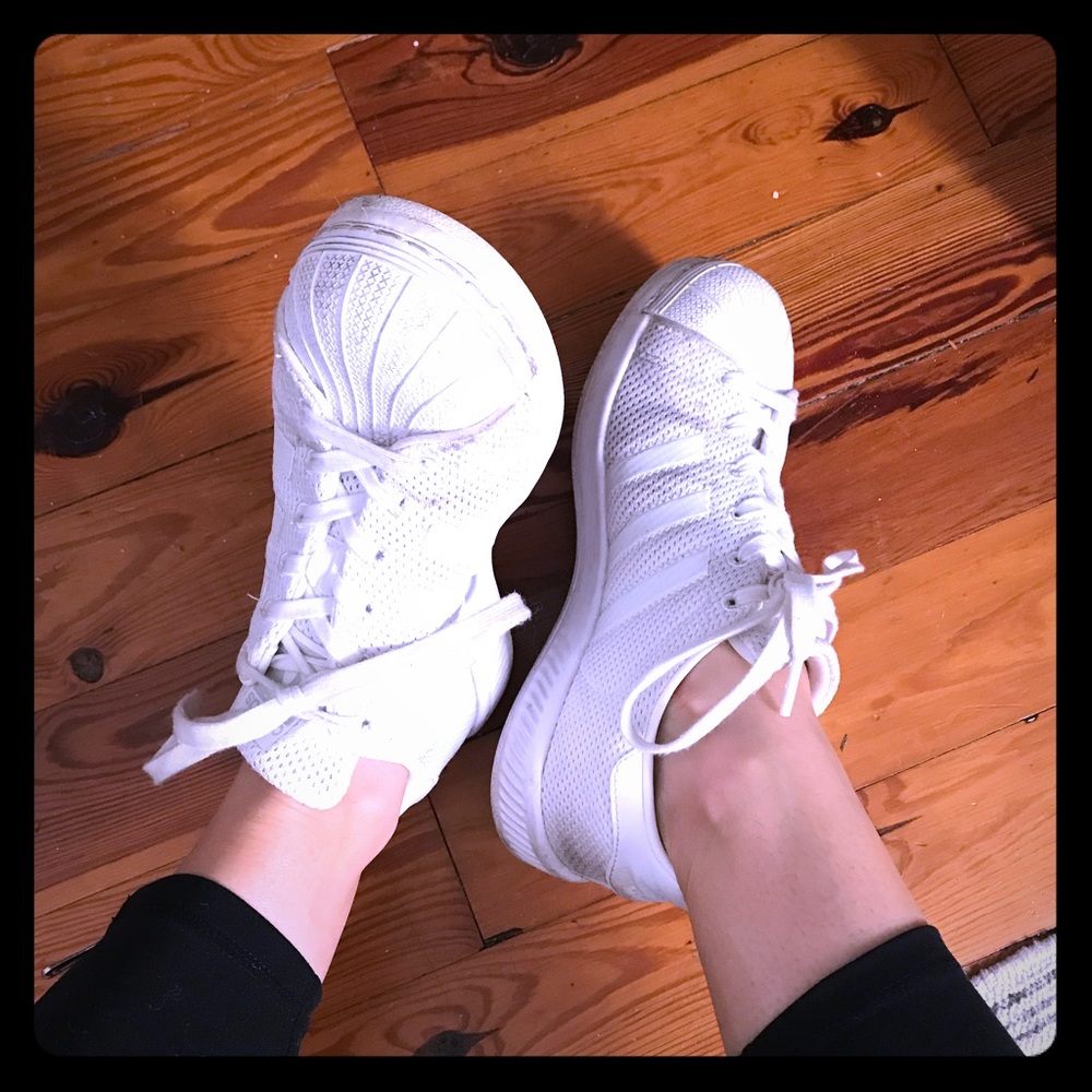 Adidas White Superstar Sneakers